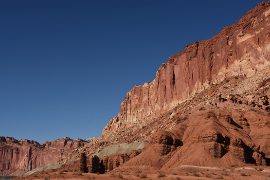 red sandstone cliff